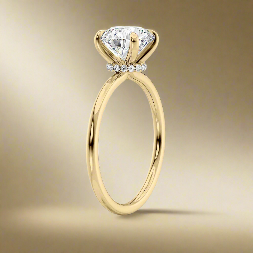 Moonlight Solitaire Ring