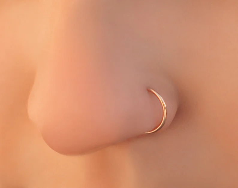 Plain Silver Nose Ring