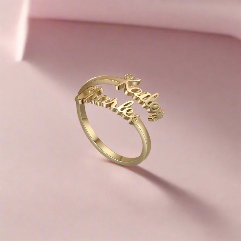 Customized Name Ring