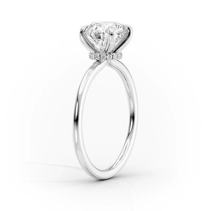 Moonlight Solitaire Ring