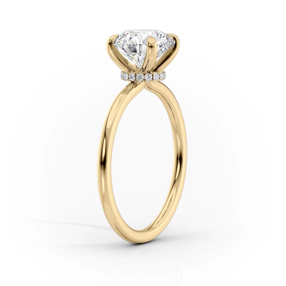 Moonlight Solitaire Ring