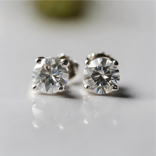 Moissanite Studs - AlShaikh Jewellers