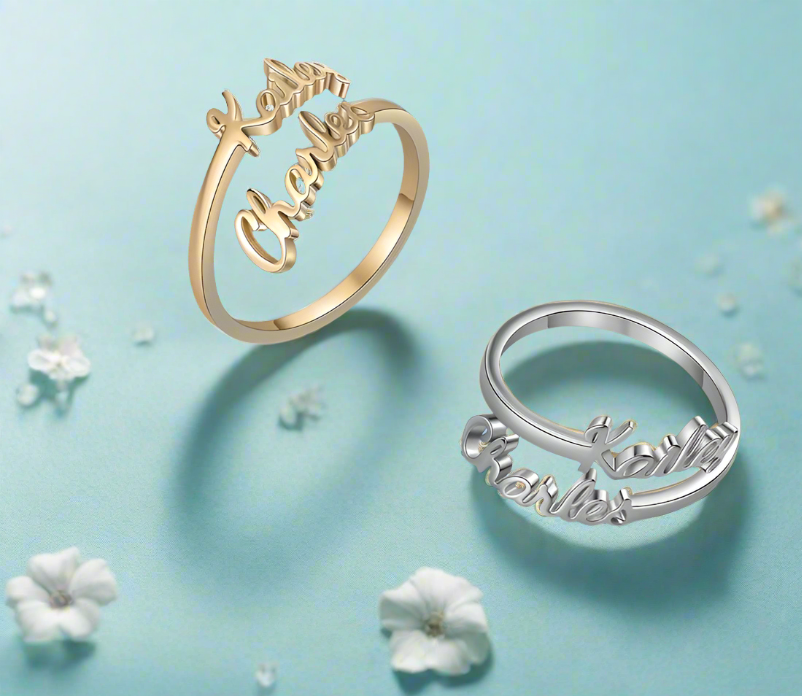 Couple Name ring